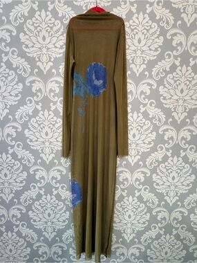 💫2/$25 • Zara Printed Tulle Green Sheer Dress
